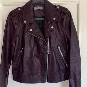 Faux Leather Moto Jacket